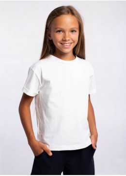 TopHat молочна футболка для дівчинки 21643